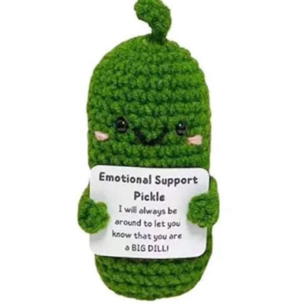 BOGO 🌸🌼 Crochet Emotional Support Pickle - Big Dill 🥒